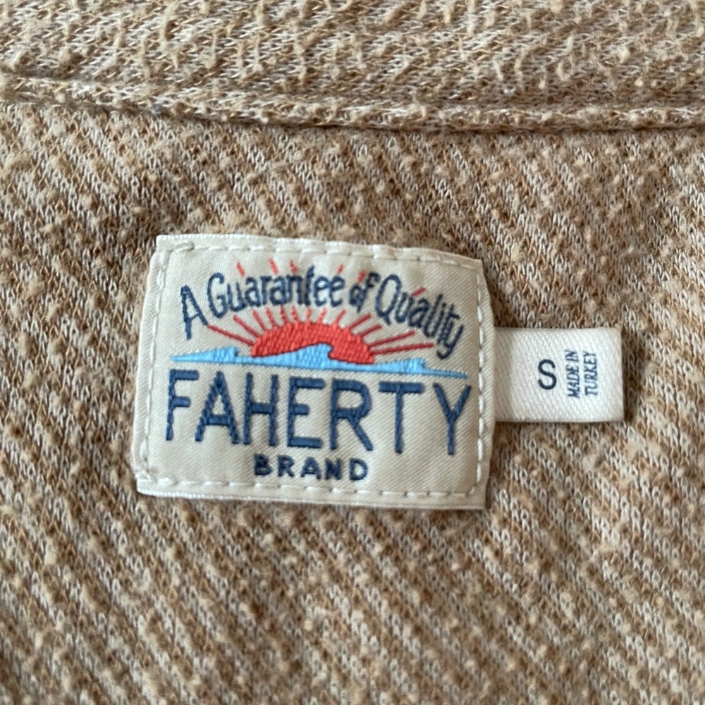 Faherty Textured Beige Knit